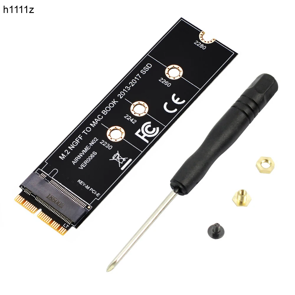 Адаптер M.2 NGFF M KEY PCIe AHCI SSD адаптер для MACBOOK Air 2013 2014 2015 2017 A1465 A1466 Pro A1398 A1502 A1419 |