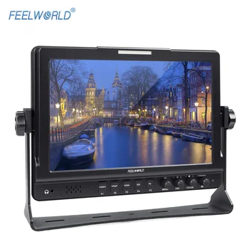 

FEELWORLD FW1018S 10.1inch HD 1280 * 800 Video Monitor IPS LCD Screen HDMI 3G-SDI YPbPr View Angle with U Shaped Bracket