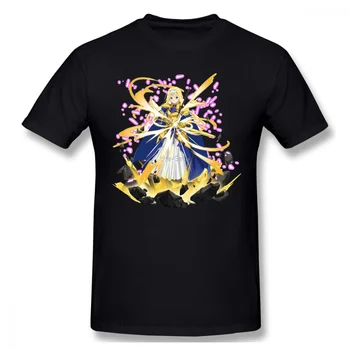 

Alice Zuberg Homme T-Shirt Alicization Kirito Anime Series Tees Pure Cotton Oversized Short Sleeve
