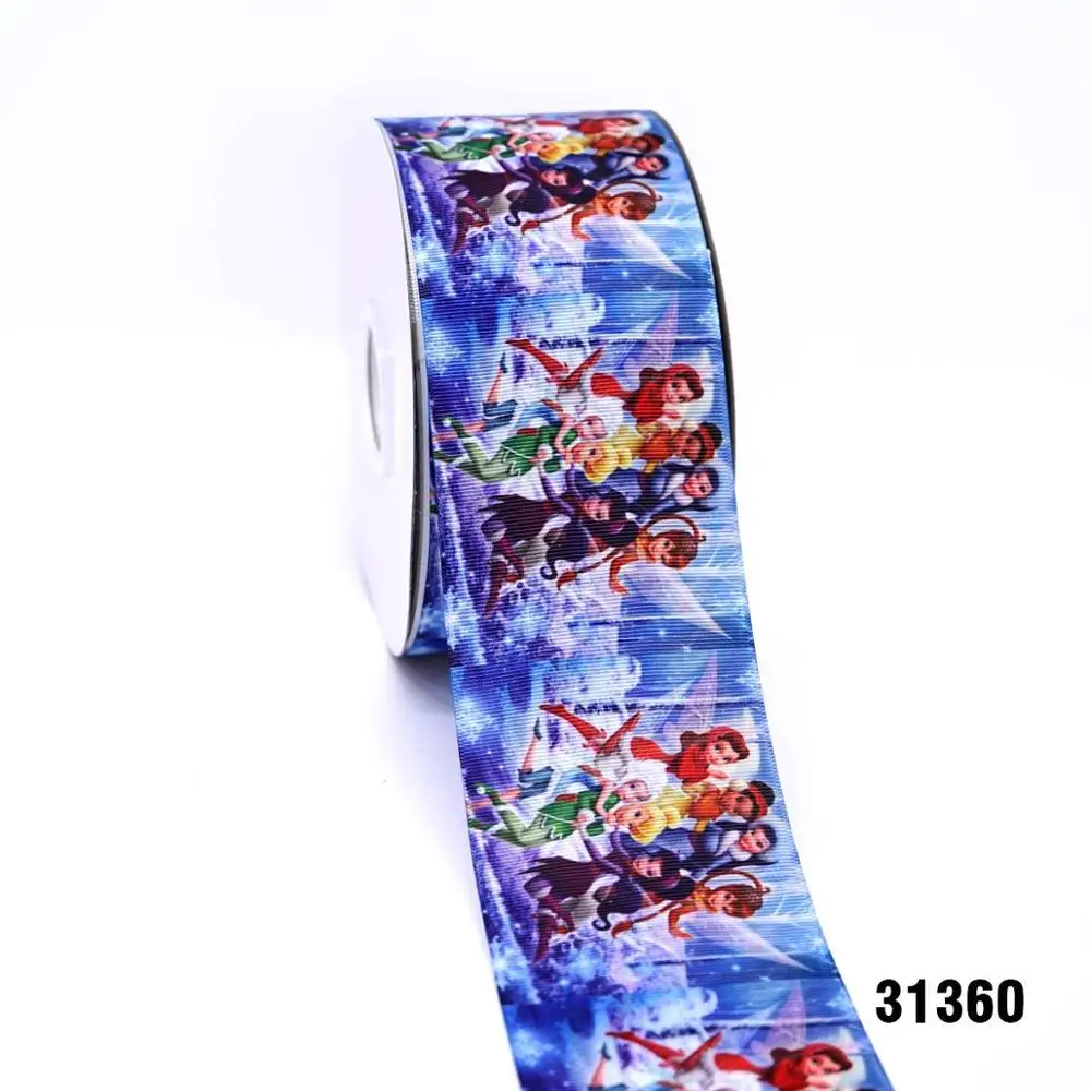 31360 DIY ремесло поставляет мультфильм персонаж напечатанный grosgrain ленты, атласная лента 50 ярдов. 31360 - Цвет: 31360