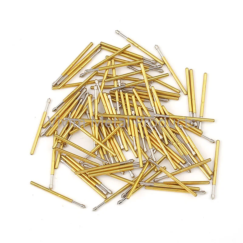 Convenient And Durable Spring Test Probe P160-E2 Metal Brass 100 / PCS Sleeve Length 24.5mm | Обустройство дома