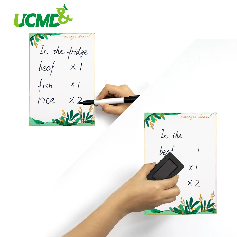 

Eraseable Practice Writing Painting WhiteBoard Magnetic Refrigerator Sticker Message Board Office Planner sheet with Marker Pen