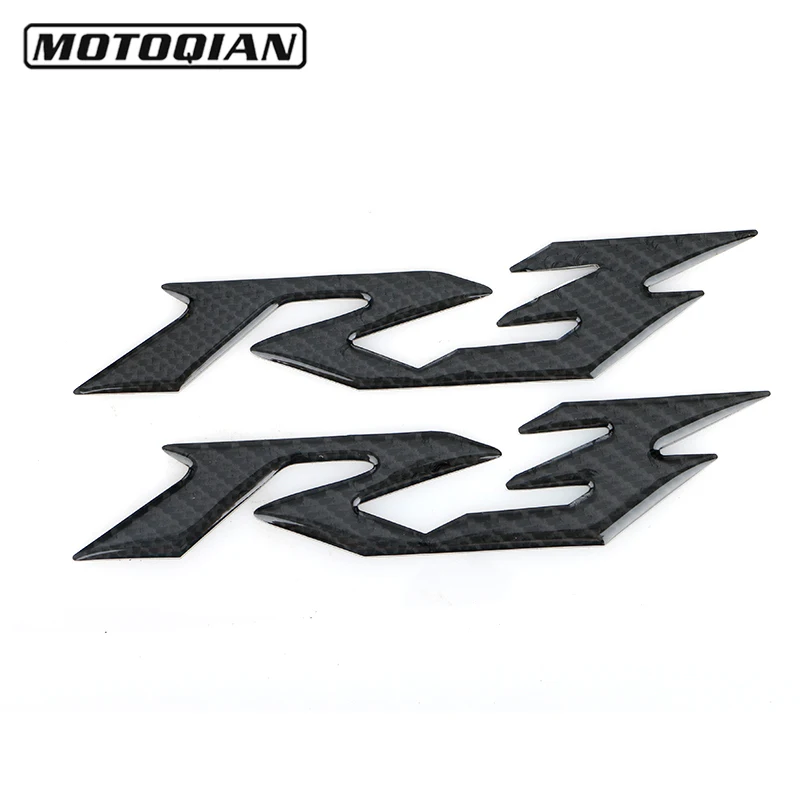 

For YAMAHA YZF R3 YZF-R3 Oil Tank Pad Carbon Fiber Protector 3D Stickers Tank Decals Motorcycle Accessories