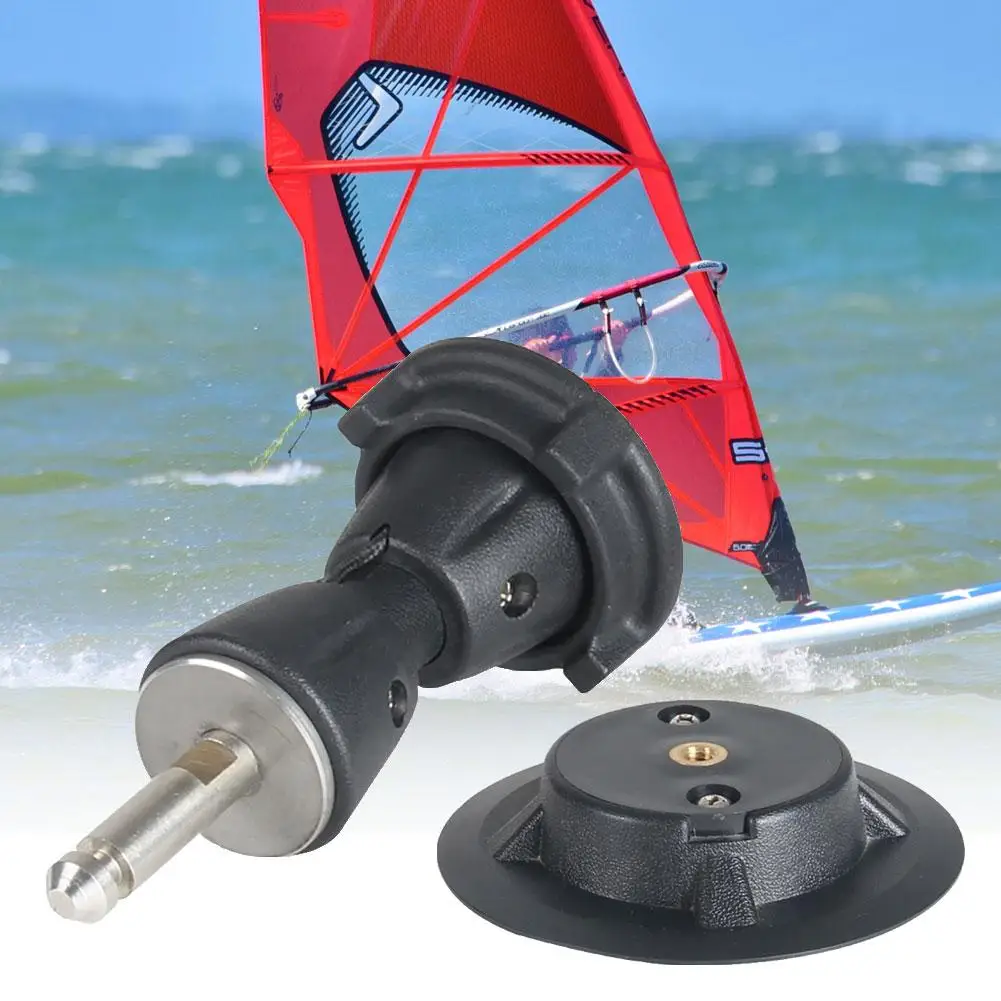 

Rotatable Windsurfing Mast Nylon Base Joint Pin Baseplate Fitting Accessories for Water Sports Surfing Canoe Kayak Board