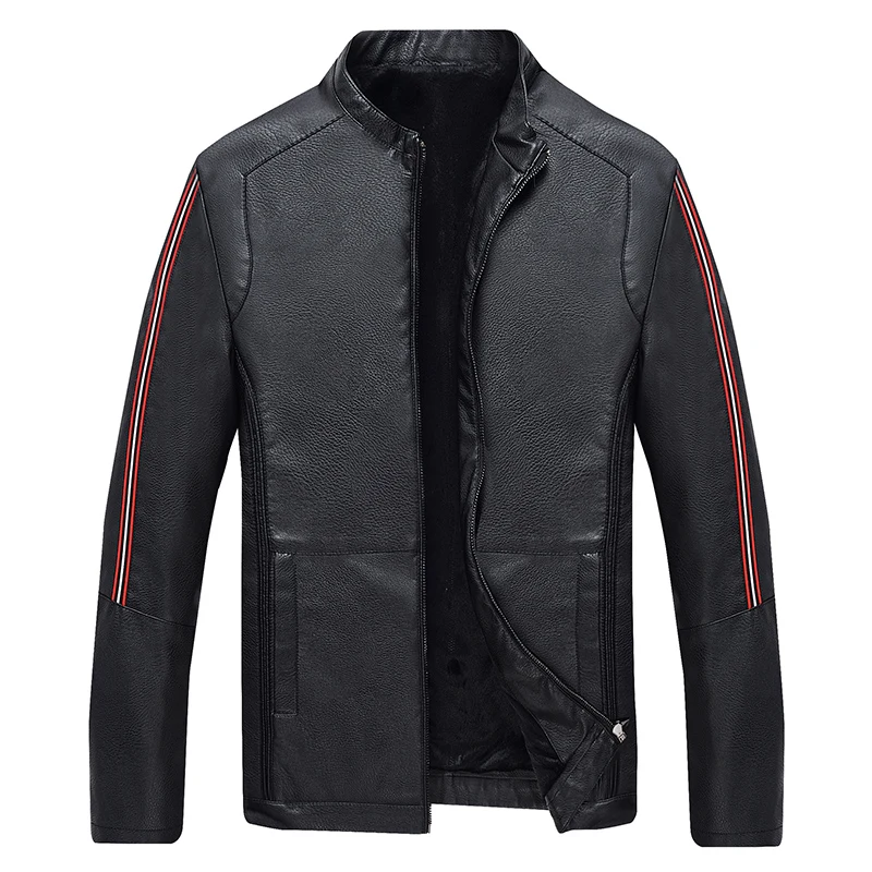 men pu leather jackets fur coat mens faux winter jacket motorcycle | Мужская одежда