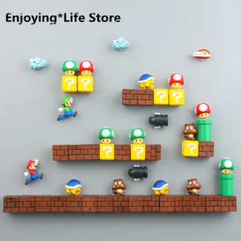

3D CartoonMagnetic Refrigerator Stickers Home Decor Stickers Message Information Fridge Magnet 34/47/54pcs Decorative Magnets