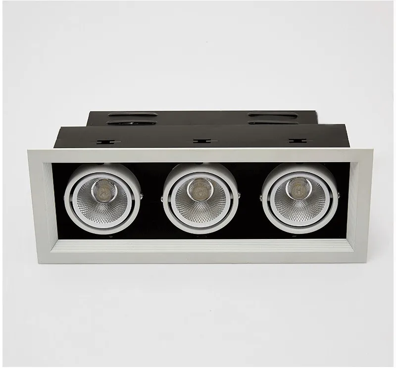 斗胆灯COB双头射灯led嵌入式长方形筒灯格栅吊顶cob豆胆灯单头10W-tmall_17