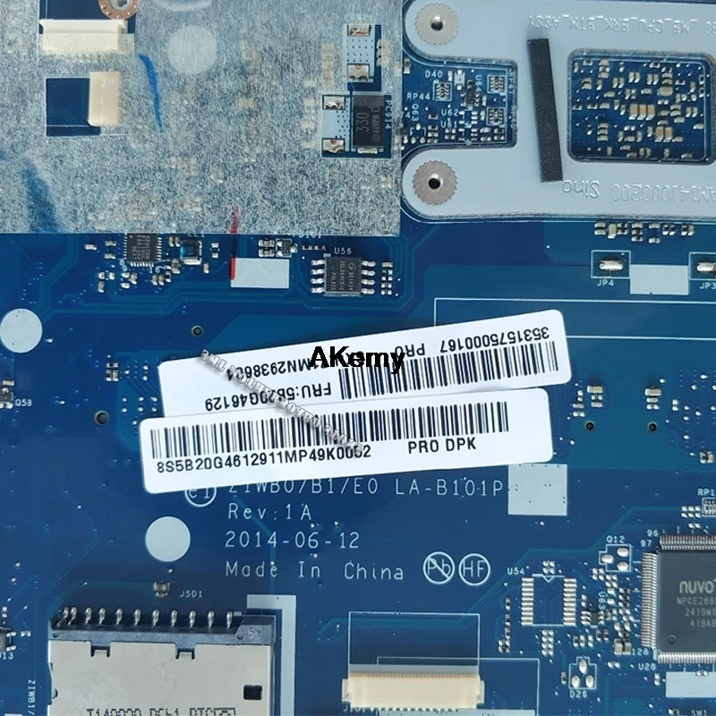 Новая протестированная материнская плата для lenovo B50-30 LA-B101P материнская плата для ноутбука с процессором N3530 N3540
