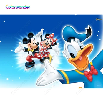 

Mickey and Donald Cartoons Comics Photocall 7X5ft Baby Shower Boy Girl Children Birthday Party Backdrop Photography Background