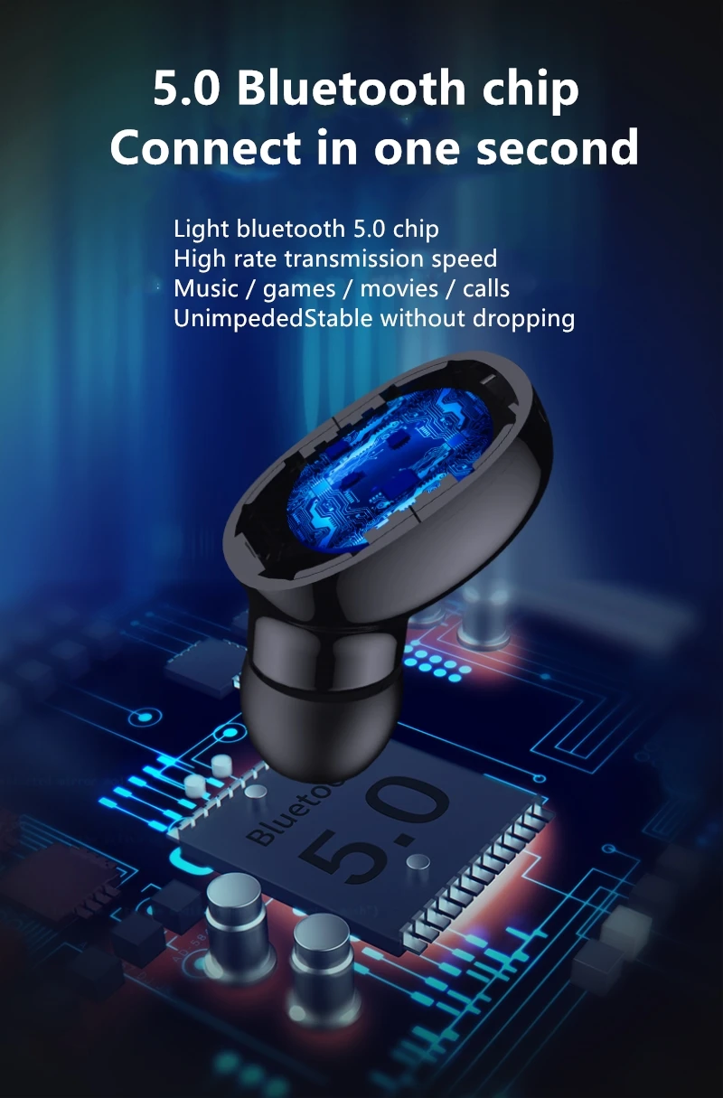 T1 мини TWS Bluetooth наушники 5,0 Беспроводные Наушники Hi-Fi 3D стерео гарнитуры с 2200 мАч зарядным устройством как внешний аккумулятор новое поступление