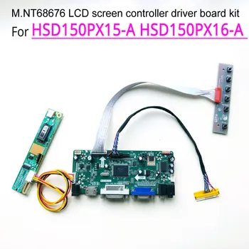 

For HSD150PX15-A HSD150PX16-A HDMI+VGA+DVI 15" 1024*768 MNT68676 display controller drive card LCD panel CCFL LVDS 30Pin DIY kit