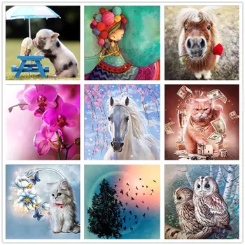 

5D Diamond Painting Cartoon Animal DIY Diamond Embroidery Kit Home Decor Gift