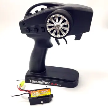 

2CH 2.4G Radio System Transmitter T3921A & 3-in-1 Receiver R3863 for 1/18 RC Model Car