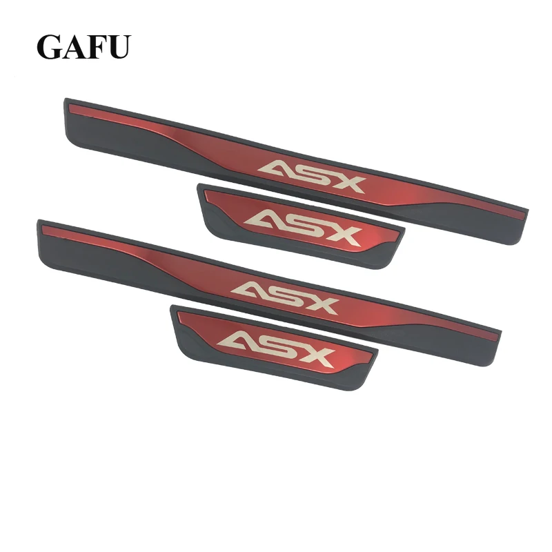 

Stainless Steel Car Door Sills Scuff Kick Plate Protectors Guard Cover Trim For Mitsubishi ASX 2013-2018 2019 2020 Accessories