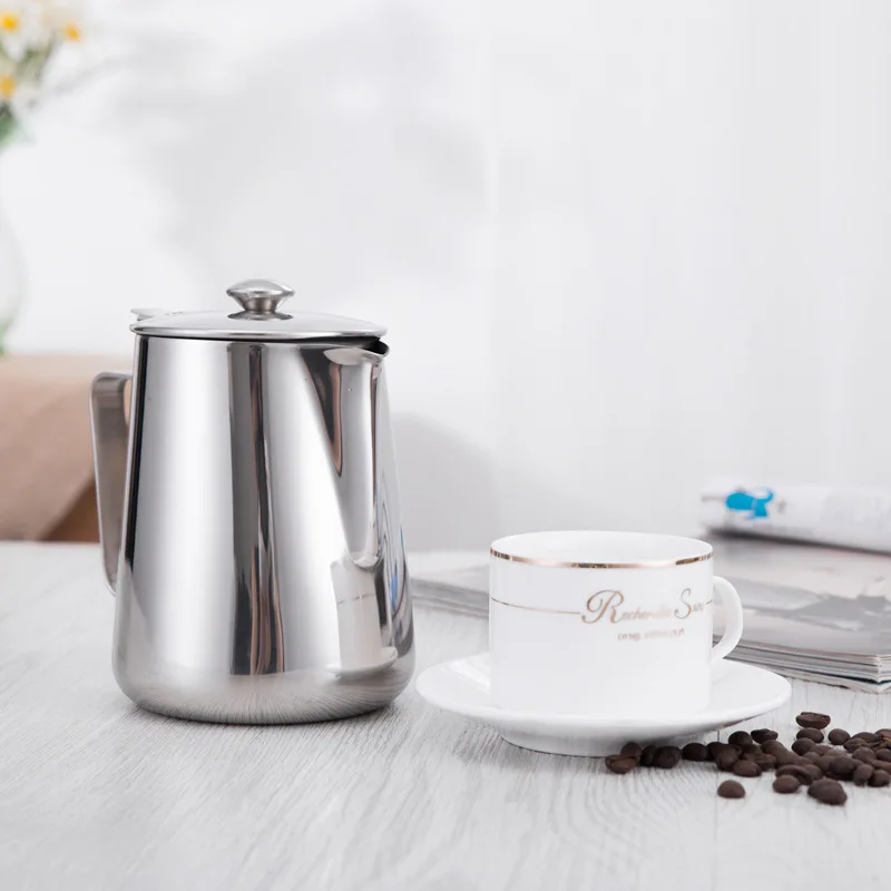 

350ml / 600ml / 1000ml 2000ml Large Capacity Bubbly Jug with Scale Pull Cup Coffee Roasting Milk Jug Pot and Other Kitchen Tools
