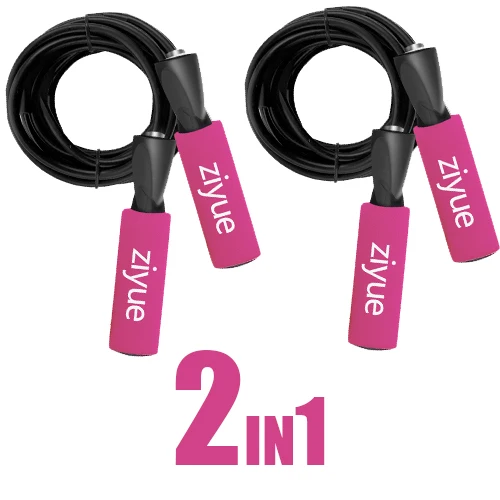2 Pink Ziyue 3 м Подшипник Скакалка шнур скорость фитнес похудение тренажерный зал упражнения с прыжками Оборудование Регулируемый Бокс Скакалка Спортивная Скакалка - Цвет: 2 Pink
