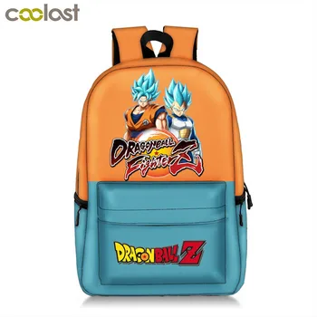 

Anime Dargon Ball Backpack For Teenager Boys Children School Bags Saiyan SON GOKU / Vegeta Backpack Students Kids Book Bag