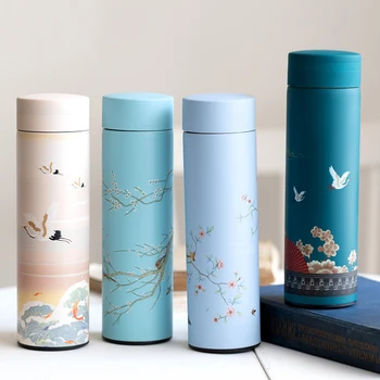 

2020 Thermal Mug 304 Stainless Steel Chinese Classical Style Travel Mug Stainless Steel Water Bottle 360Ml
