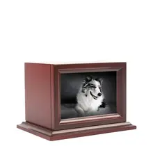 PGY Luxury Wooden Box Solid Wood Products Pet Urns Simple Funerary Urns European Style Pet Memorial Box