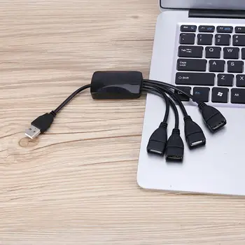 

4 in 1 Ports Multi Ports USB Hub Extender USB 2.0 Extender Cable Splitter Connector Adapter for Notebook Laptop PC Computer