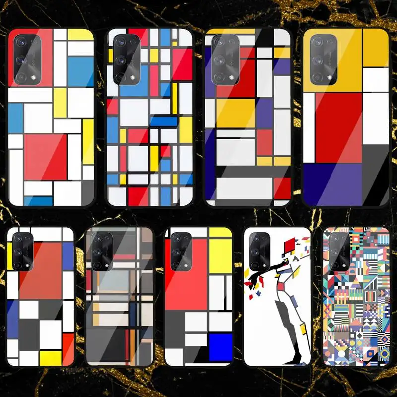 RUICHI bauhaus стильная абстрактная фотография для Oppo R9 11 17 PRO F5 7 9 A5 37 57 59 83 стеклянная