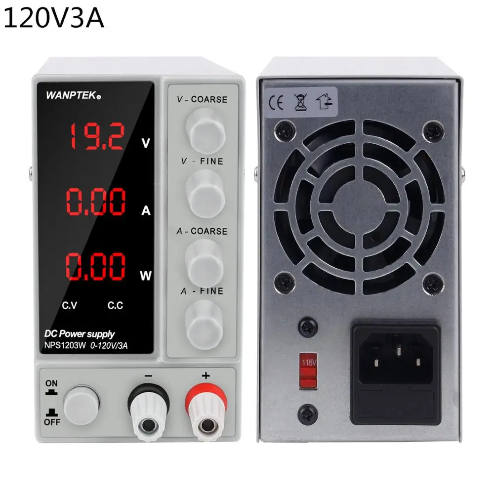 Регулируемый лабораторный блок питания 120V 3A стабилизатор напряжения управления питанием 220 v 110 v fonte de bancada DC, источники питания