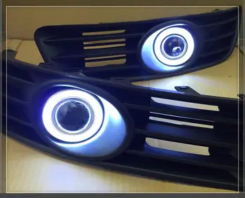 

For Suzuki Kizashi High Quality Superb COB Angel Eyes Halo FogLights Projector Lens With Black Fog Cover