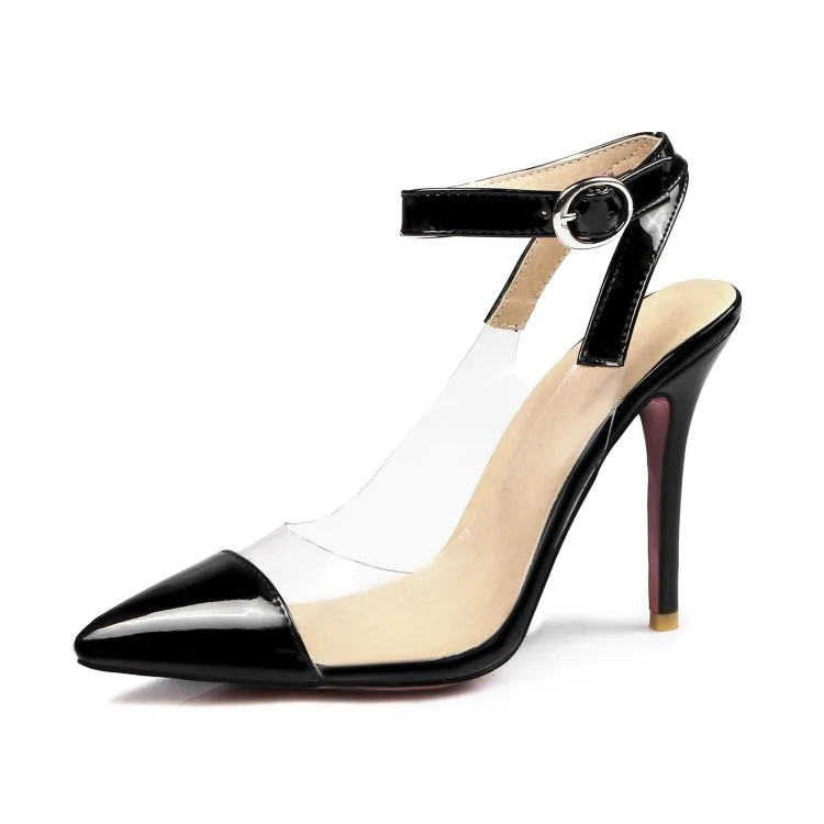 

Fashion Leisure Closed Toe Sandals Women Thin Heels Super High Ankle Strap Back Strap Sandals Summer Buckle Strap Casual Shoes