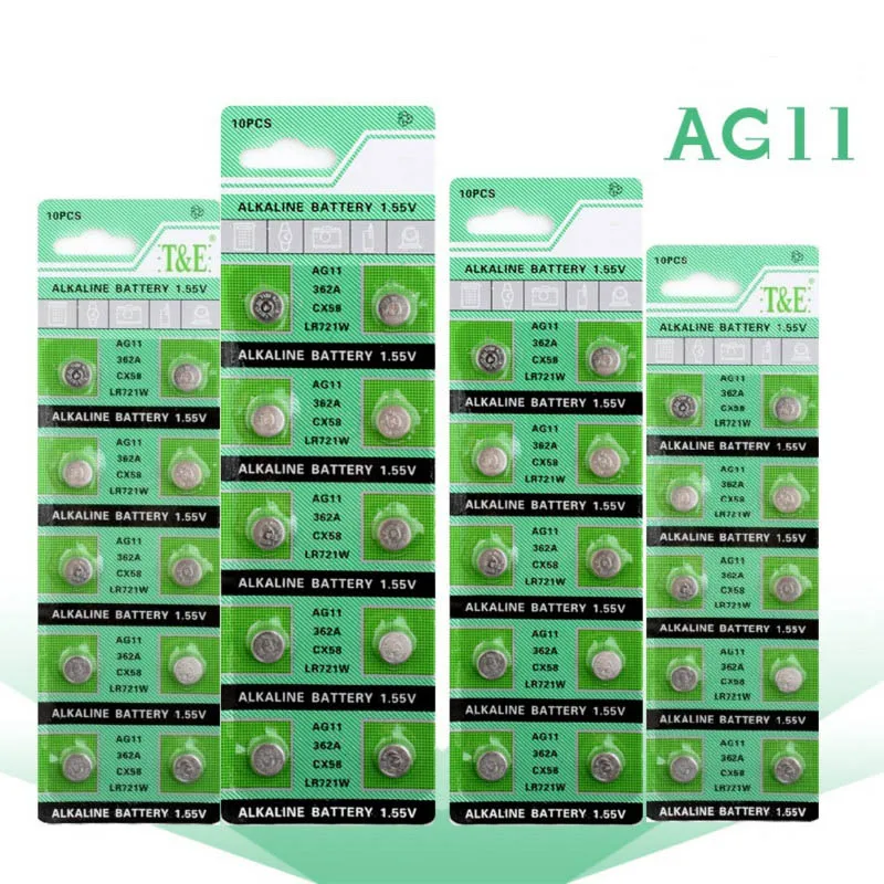 20 шт/часы батарея AG11 362 SR721SW Кнопка батарея SR58 TR721 батарея для цифровой камеры