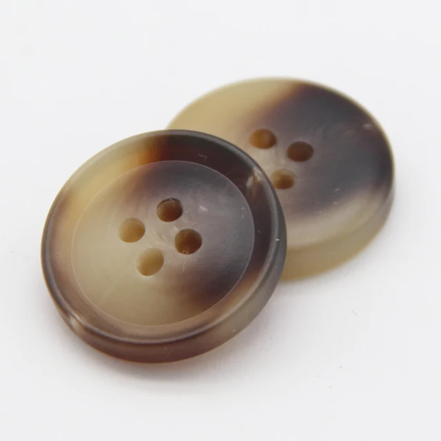 HENGC Resin Imitation Horn Large Decorative Coat Buttons For Clothing Sweater Suit Cardigan Big DIY Sewing Accessories Wholesale YDWH483 Brown