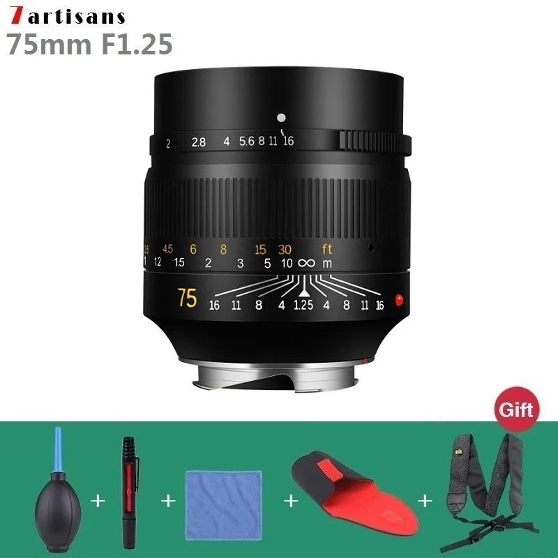 7artisans 75 мм F1.25 портретный объектив Leica M LM крепление для объектива Камера M240 M3 M5 M6 M7