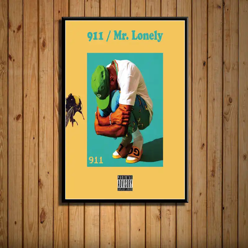 T333 ASAP Rocky Tyler The Creator Rap Music Album Poster Wall Art Hot Custom