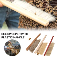 

Beekeeping Tools Wood Honey Brush Wasp bee Sweep Two Rows Of Horse Tail Hair New Bee Brush Beekeeping Equipment Dropshipping