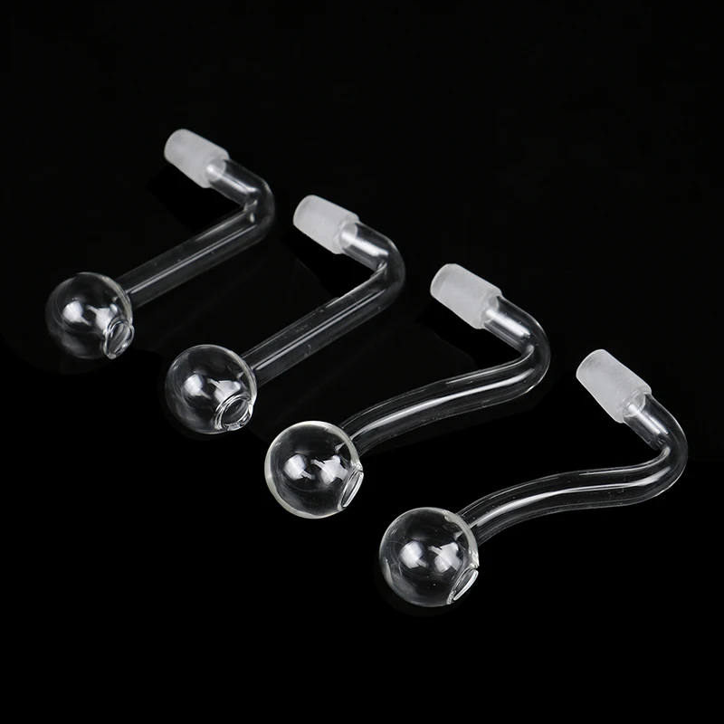 4Pcs Glass Hookah Bowl Transparent Straw 6-7cm