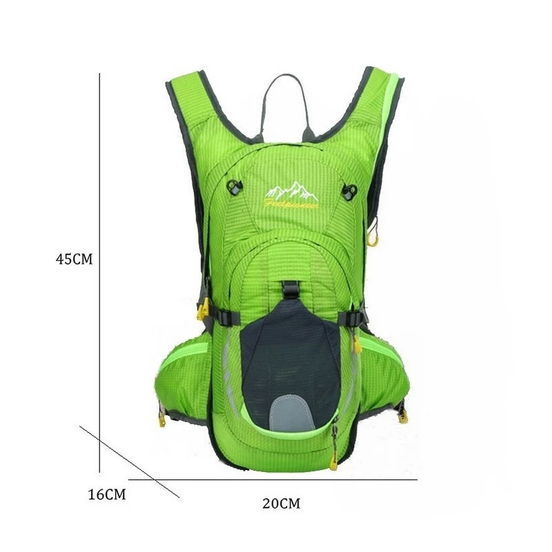 6 Color Bike Hydration Nylon Waterproof 15L Cycling Backpack +2L Water Bags Breathable Large Capacity Mountain Bike Backpack  (17)