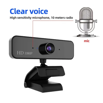 

USB Web Camera 1080P Webcam Built-in Microphone Video Call Computer HD Webcams For Desktop Laptops Game Cam For OS Windows10/8