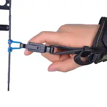 Suporte de liberação arco e flecha preto, pinça pulseira gatilho arquearia
