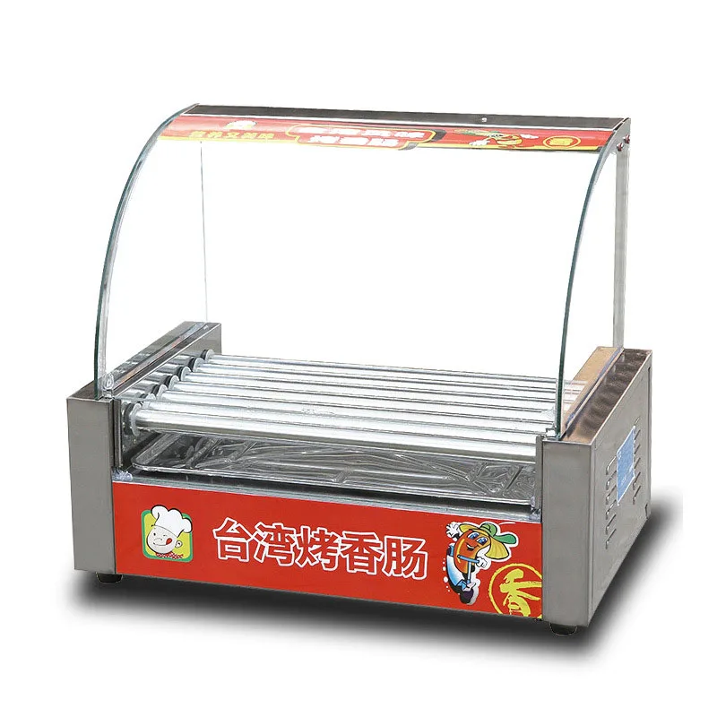 

BS-7G Sausage Machine Hot Dog Machine Sausage Machine Commercial Double Control Stainless Steel fish Ball Electric Stove