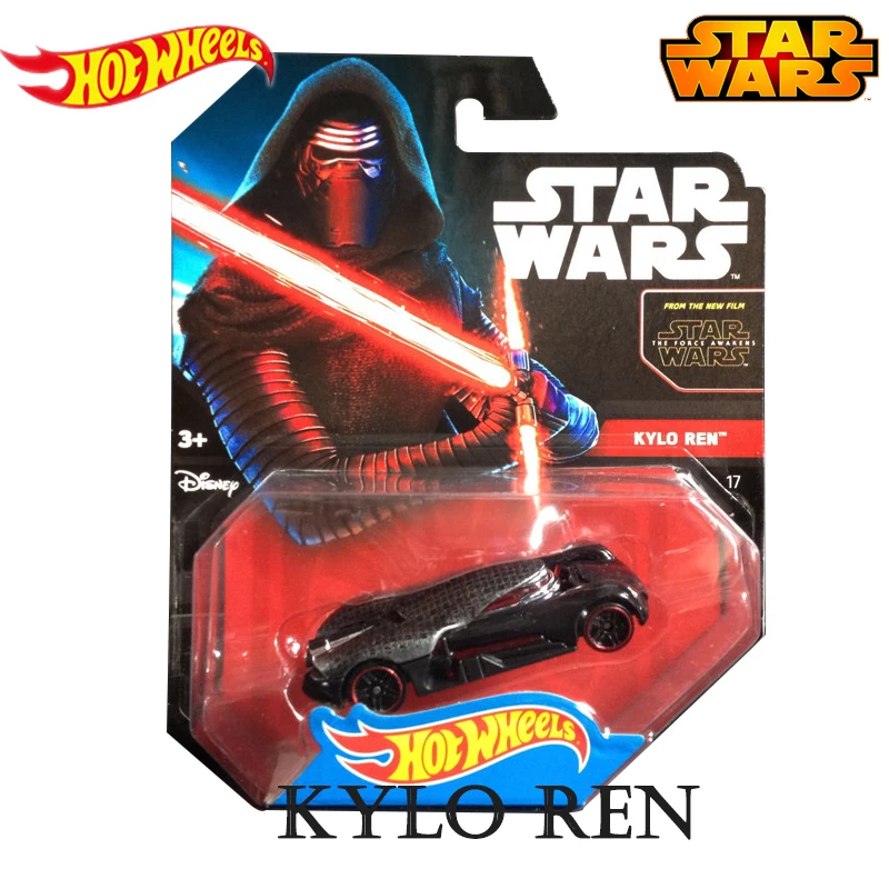 Kylo-ren Подлинные Hot Wheels Звездные войны классический фильм тема серии ролевая модель автомобиля коллекция игрушек для детей мальчиков подарок на день рождения CGW35 - Цвет: Kylo-ren