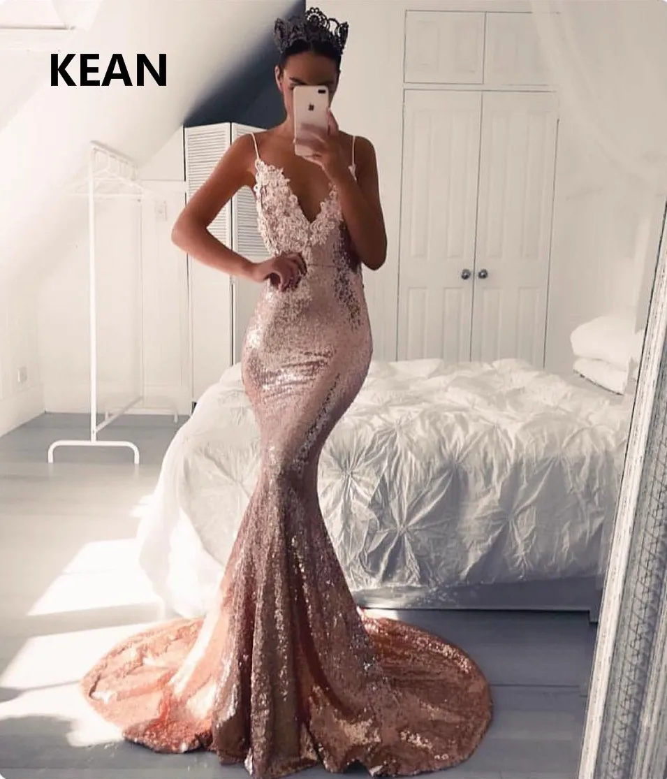 Шампанское вечернее платье с блестками платье Русалка на бретельках vestidos ислам Дубаи кафтан Саудовской Аравии вечернее платье для выпускного вечера с блестками