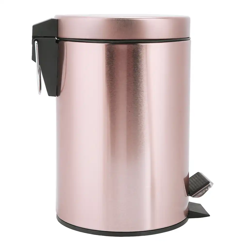Copper Trash Can With Lid Lids for trash cans and garbage cans. pic