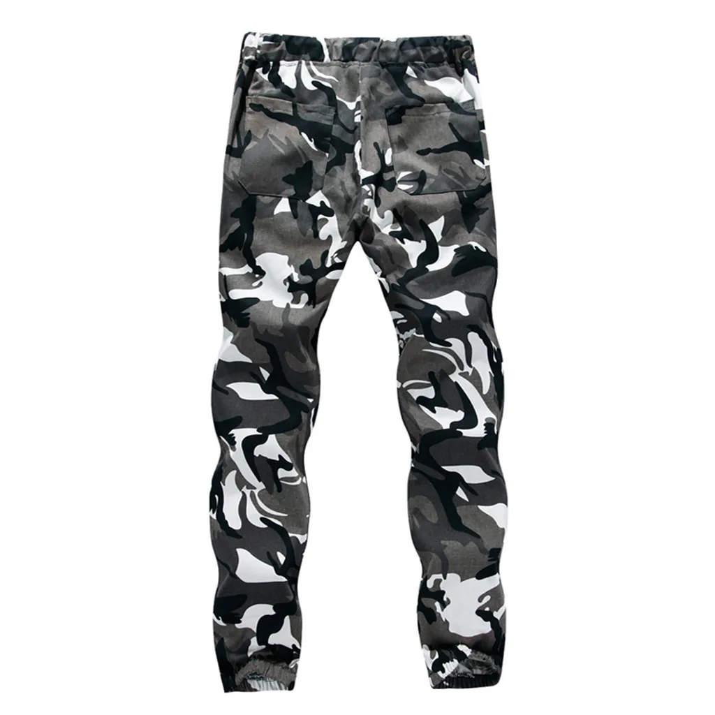 Fshion Drawstring Pants мужские камуфляжные брюки с принтом мужские брюки плюс размер карандаш спортивные брюки M-5XL L0823