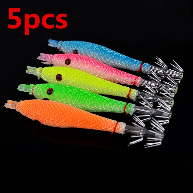 5 шт./лот крючок для кальмара Мягкая приманка рыболовная искусственный ловли