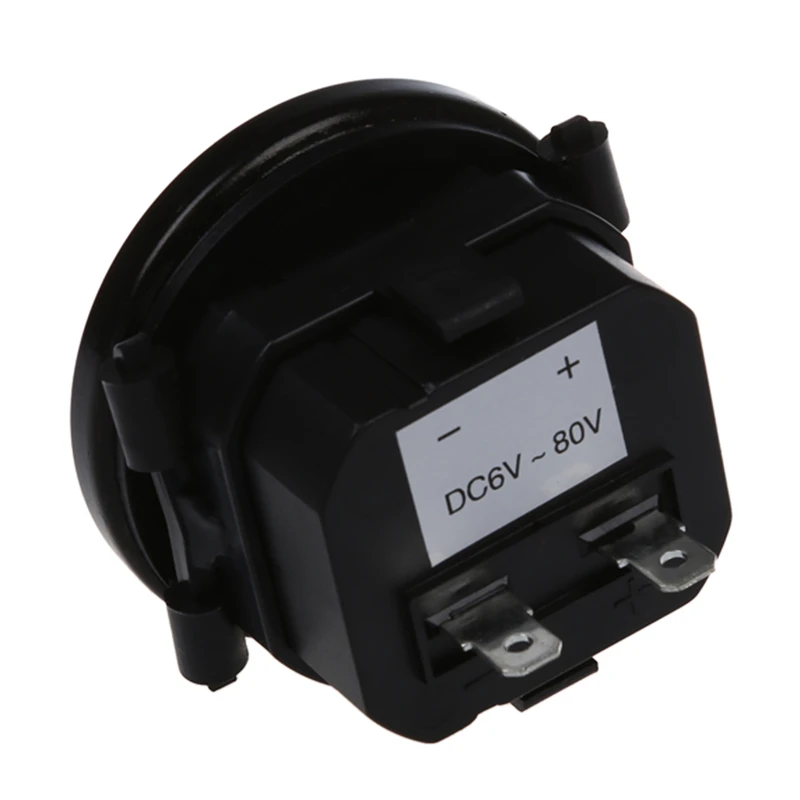 6V 80V DC / AC Круглый Кварцевый счетчик для лодки автомобиля грузовика