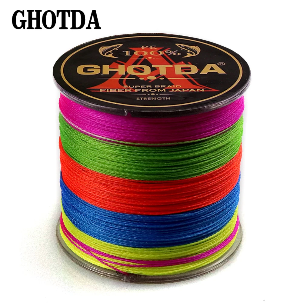 

GHOTDA 100m 4 Strands Multifilament PE Braided Fishing Lines for Carp Super Strong Japan Fishing Line 9 Colors to Choose