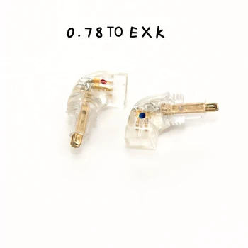 

pair Headphone Plug for EX600 EX800 EXK EX1000 Male to MMCX 0.78mmFemale Converter Adapter