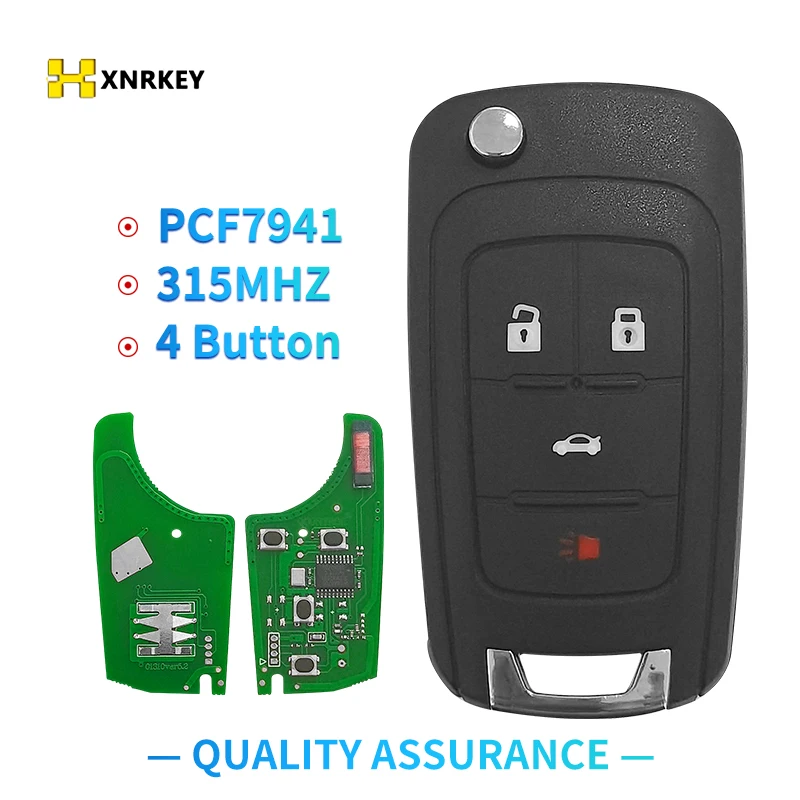 XNRKEY 4-кнопочный Автомобильный ключ сигнализации с дистанционным управлением чип