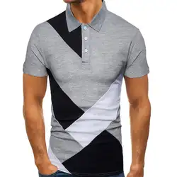 Yiwa Мужская рубашка, подходящая по цвету, модная Повседневная рубашка с лацканами и короткими рукавами, Мужская одежда, топы, большие