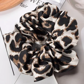 

Leopard Printing Elastic Polyester Women Hair Bands Scrunchies Ponytail Holder Hair Rope Accessories Headwear Braider