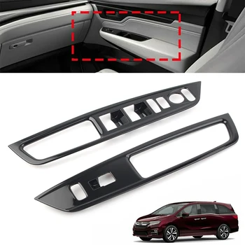 

For 2018 2019 Honda Odyssey Car ABS Door Window Button Panel Switch Cover Trim 2Pcs